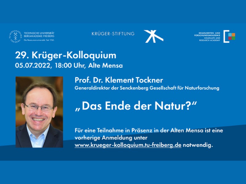 "Das Ende der Natur?" - 29. Krüger-Kolloquium