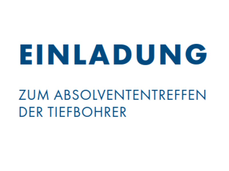 Absolvententreffen der Tiefbohrer