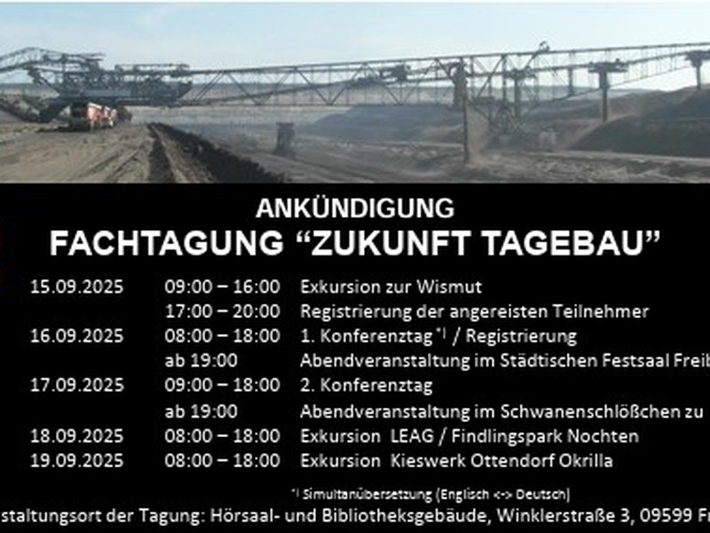 Internationale Konferenz „Zukunft Tagebau“