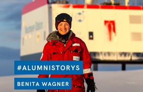 Überwintern im ewigen Eis: Geophysikerin Benita Wagner und ihr Arbeitsplatz auf der Neumayer Station in der Antarktis
